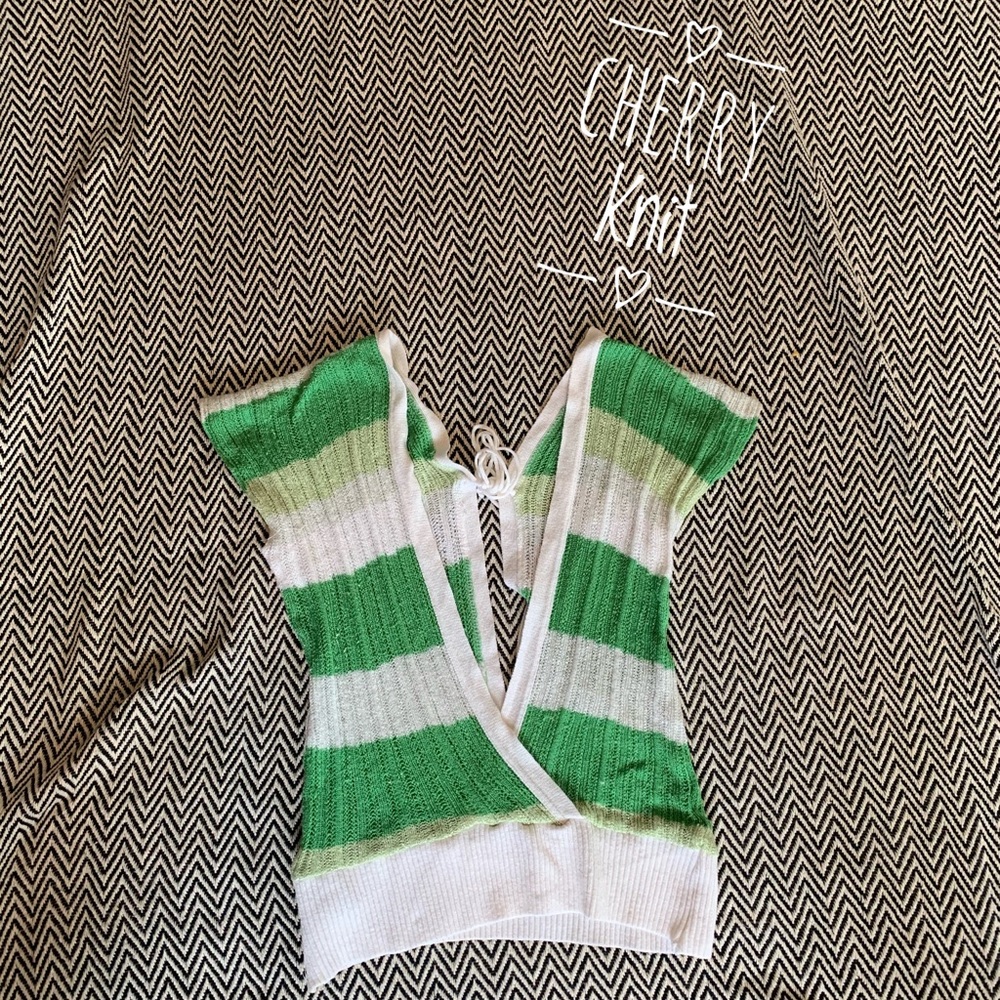 Cherry Knit Glitter top